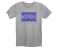 Jaguar Blue Checker Tee