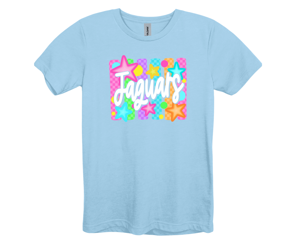 Jaguars Checkerboard Stripes and Stars Tee