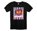 Justin Pink Jaguar Stripes Tee
