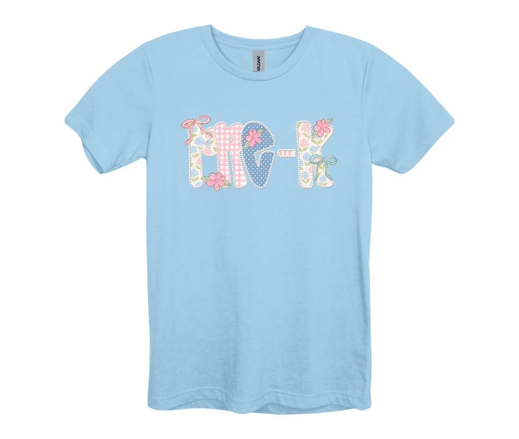 Pre-K Through 4th Grade Floral Grade Level Shirts