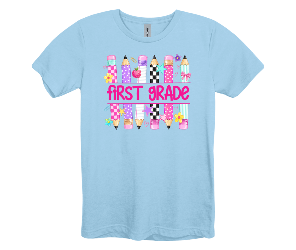 Pre-K Through 4th Grade Pencil Grade Level Shirts