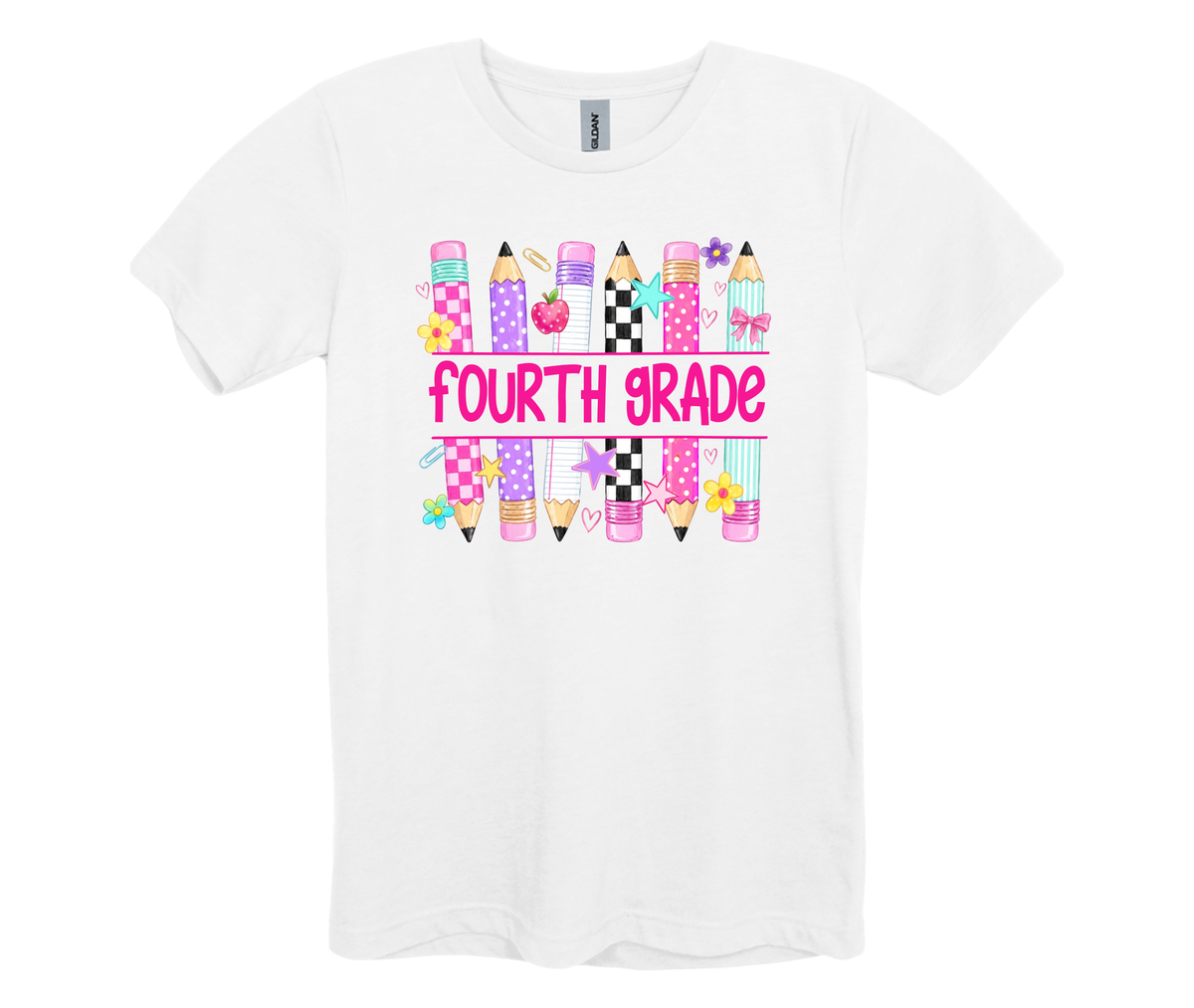 Pre-K Through 4th Grade Pencil Grade Level Shirts