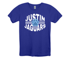 Justin Jaguar Blue Bubble Words Tee